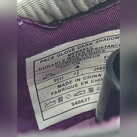 Merrell Pace Glove Barefoot Running Shoes Womens 6.5 Gray Dark Shadow J68376 - Picture 8 of 10